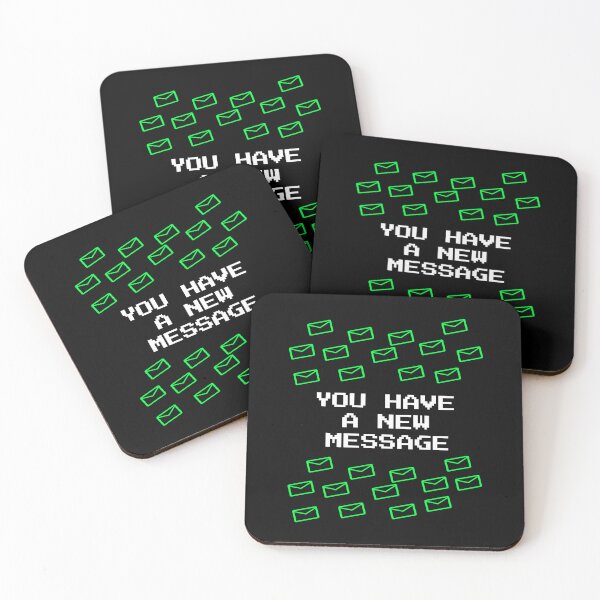 Item preview, You Have A New Message - Retro Terminal Tech Humor Pixel Art designed and sold by vividlukas.