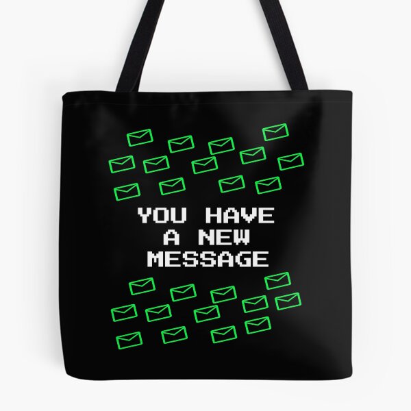 Item preview, You Have A New Message - Retro Terminal Tech Humor Pixel Art designed and sold by vividlukas.