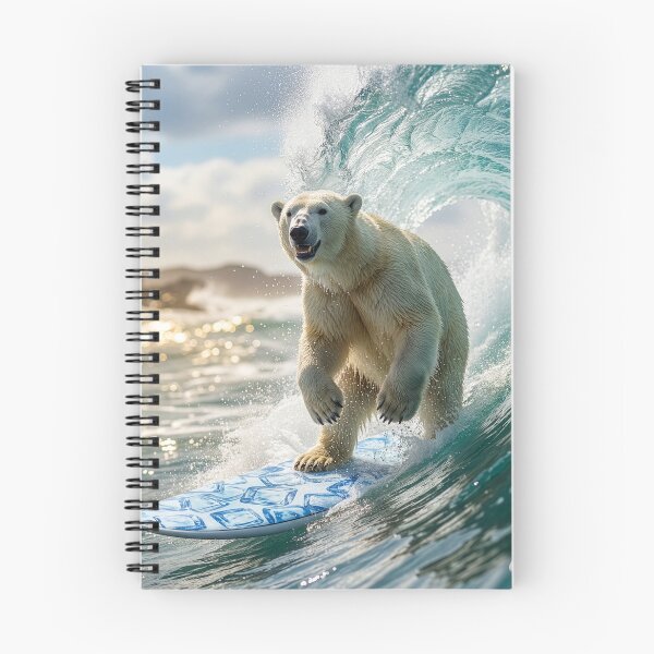 Item preview, Surfin' Polar Bear designed and sold by Tridentulus.