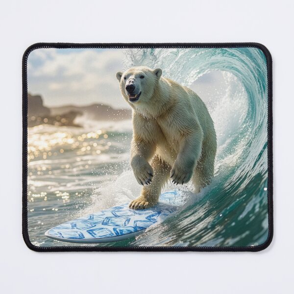 Item preview, Surfin' Polar Bear designed and sold by Tridentulus.