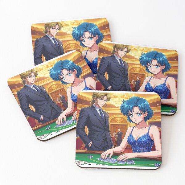 Item preview, Ami and Zoisite at the Casino designed and sold by Solace Sparkles.