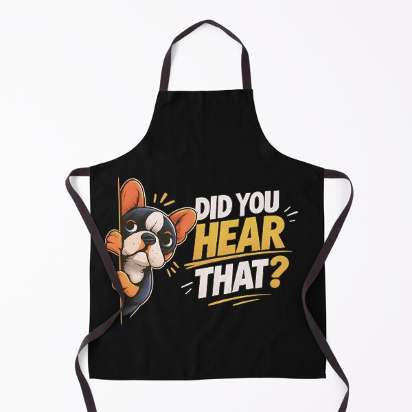Item preview, Did You Hear That Funny French Bulldog Peeking Meme Design designed and sold by AdicretorDesign.