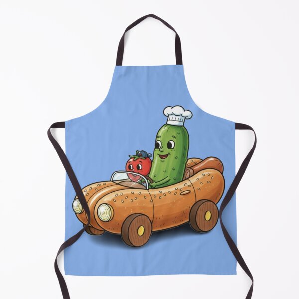 Item preview, Whimsical Food Ride – Pickle & Tomato Adventure designed and sold by Dogandesighn.