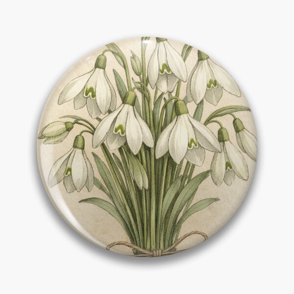 Item preview, Vintage Snowdrop Botanical Print - Antique Spring Flower Wall Art designed and sold by Darlin8888.