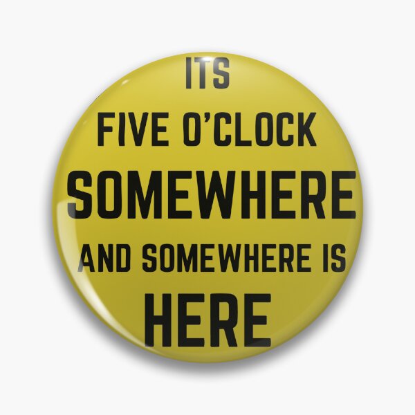 Item preview, Five O'clock Somewhere Warning Sign Yellow designed and sold by AshMartel.