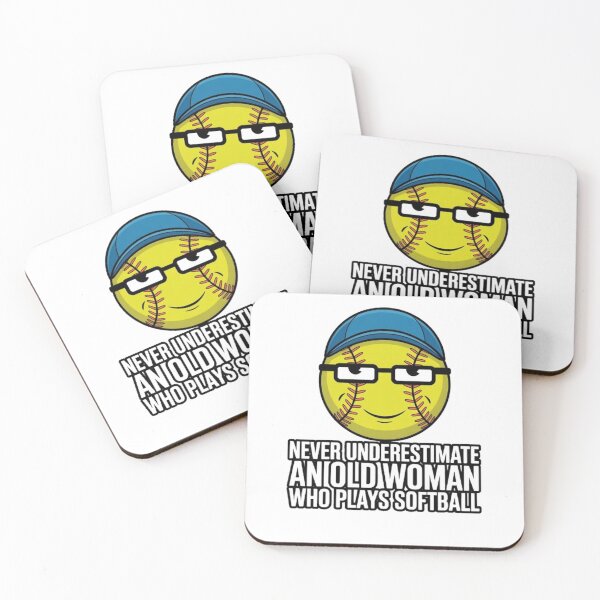 Item preview, Never Underestimate an Old Woman Who Plays Softball designed and sold by BHMARTS.