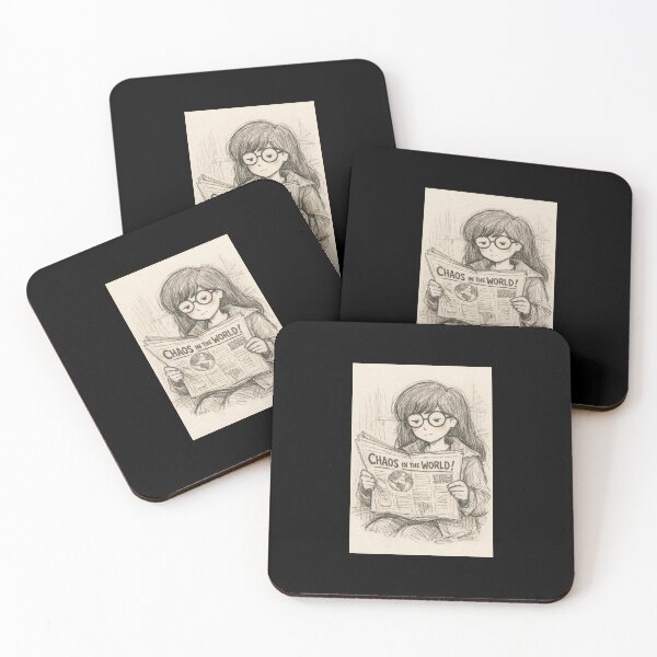 Item preview, DARIA MORGENDORFFER READING VINTAGE NEWSPAPER designed and sold by LIS AND MELIVERSO.