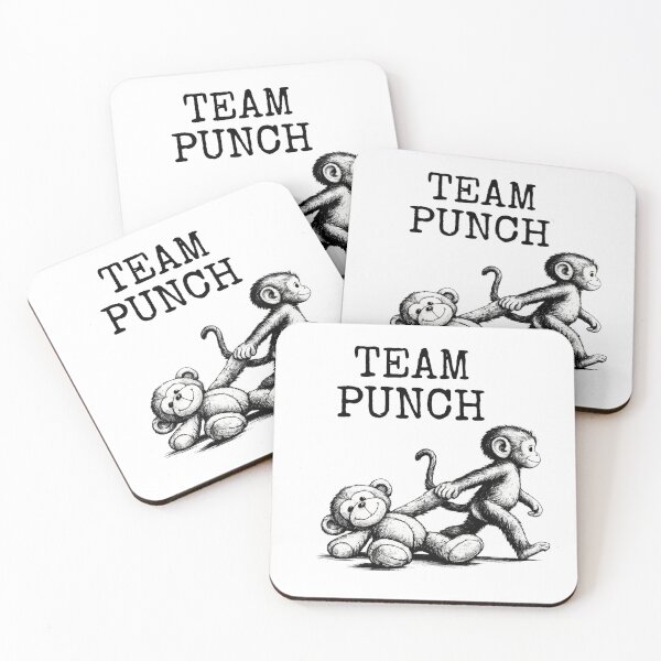 Item preview, Team Punch Funny Monkey Teddy Bear Playful Duo designed and sold by artcultreone.