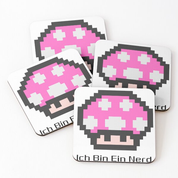 Item preview, Ich Bin Ein Nerd - Retro Pixel Pink Mushroom Tech Humor designed and sold by MarykeArt.
