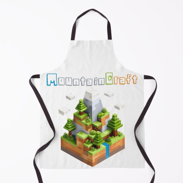 Item preview, MountainCraft Minecraft Floating Mountain - Cute Blocky Lego Sky Art Print designed and sold by DesignArtist.ia.