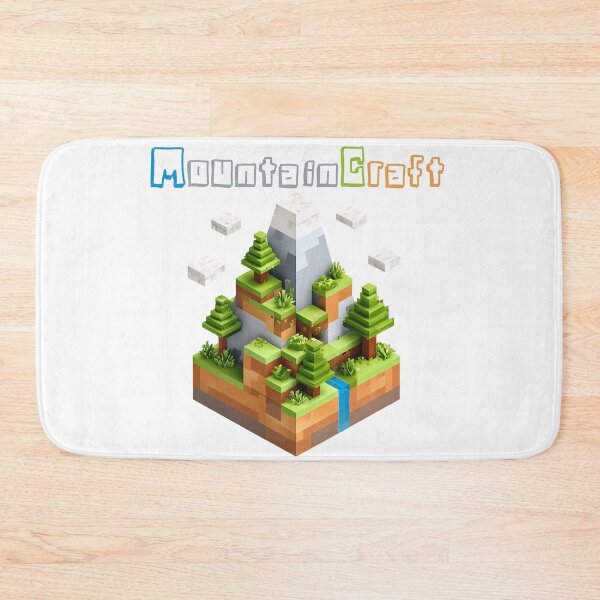 Item preview, MountainCraft Minecraft Floating Mountain - Cute Blocky Lego Sky Art Print designed and sold by DesignArtist.ia.