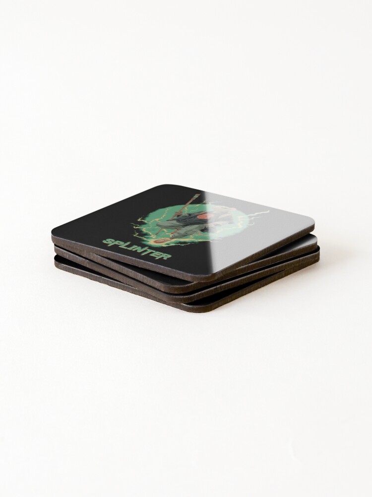 Thumbnail 4 of 5, Coasters (Set of 4), Master Splinter designed and sold by RatherCreative.