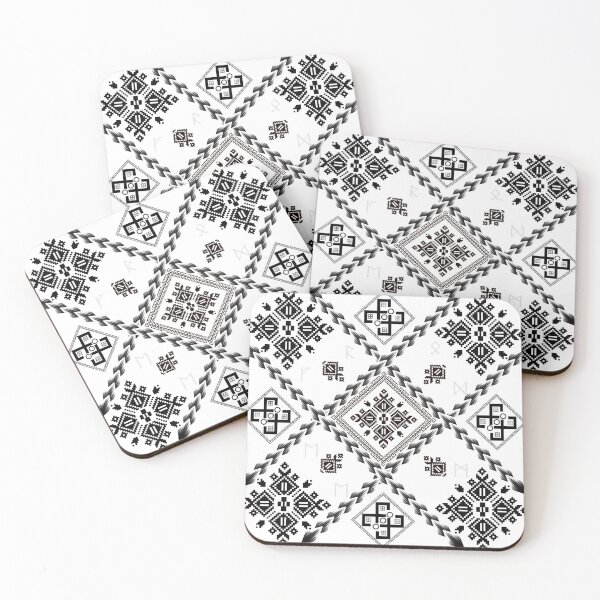 Item preview, Mystic Tribal Geometry - Monochrome Pattern" designed and sold by SatoMarket.