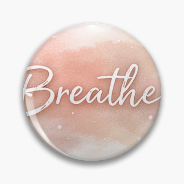 Item preview, Breathe – Minimal Calm Typography Watercolor Aesthetic Design designed and sold by Snapystyle.