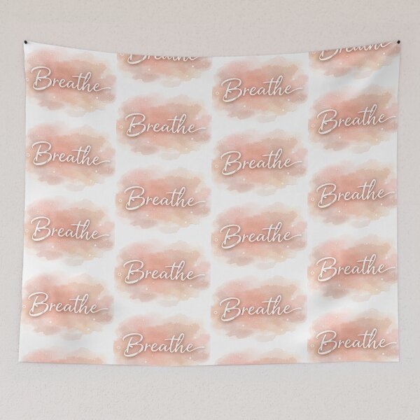 Item preview, Breathe – Diseño de acuarela con tipografía minimalista y tranquila designed and sold by Snapystyle.