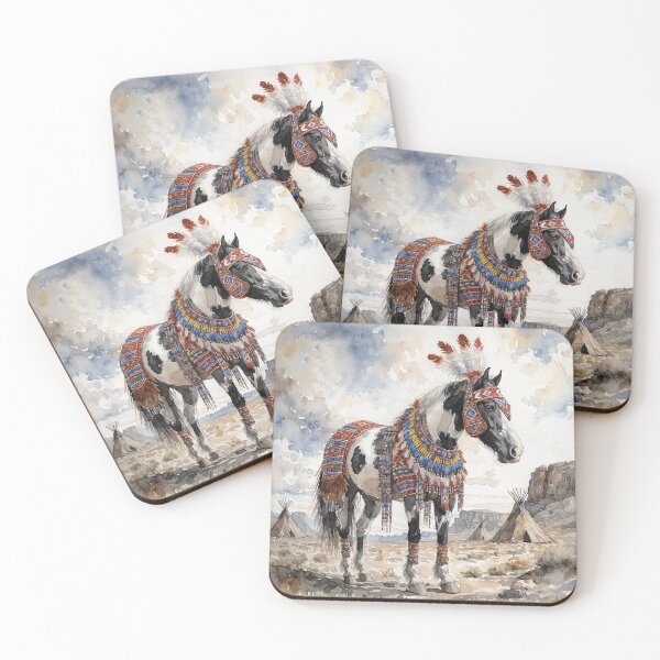 Item preview, Native American Inspired Paint Horse Shirt Phone Case designed and sold by candiscamera.