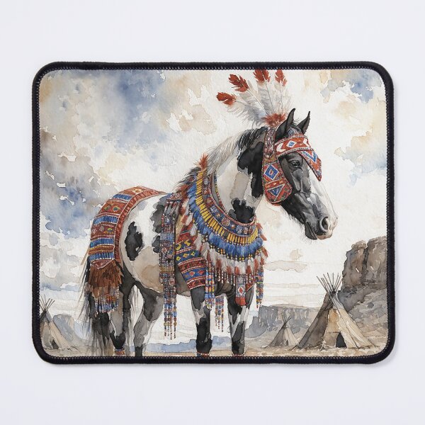Item preview, Native American Inspired Paint Horse Shirt Phone Case designed and sold by candiscamera.
