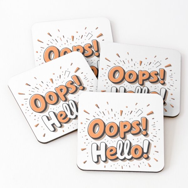 Item preview, Oops! Hello! design designed and sold by TheSalesGalore.