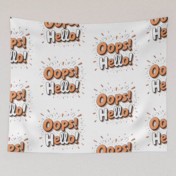 Item preview, Oops! Hello! design designed and sold by TheSalesGalore.