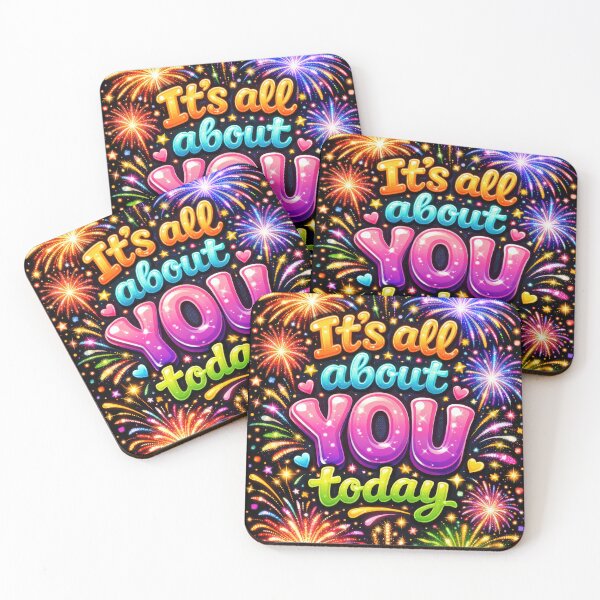Item preview, Neon Rainbow Typography On Black designed and sold by Maria Dryfhout.