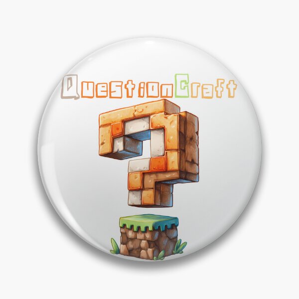 Item preview, QuestionCraft Minecraft Question Mark Block - Cute Blocky Lego Style Art Print designed and sold by DesignArtist.ia.