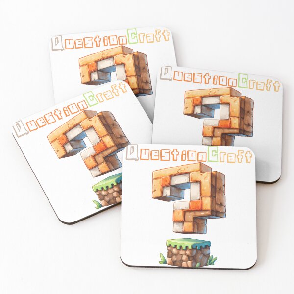 Item preview, QuestionCraft Minecraft Question Mark Block - Cute Blocky Lego Style Art Print designed and sold by DesignArtist.ia.