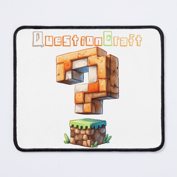 Item preview, QuestionCraft Minecraft Question Mark Block - Cute Blocky Lego Style Art Print designed and sold by DesignArtist.ia.