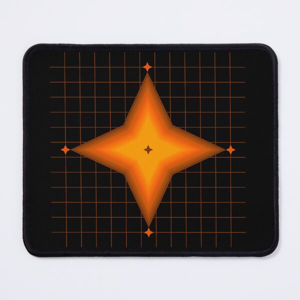 Item preview, Orange Geometry – Layered 4-angles Star in 10 Shades designed and sold by Mouad-Doadi.