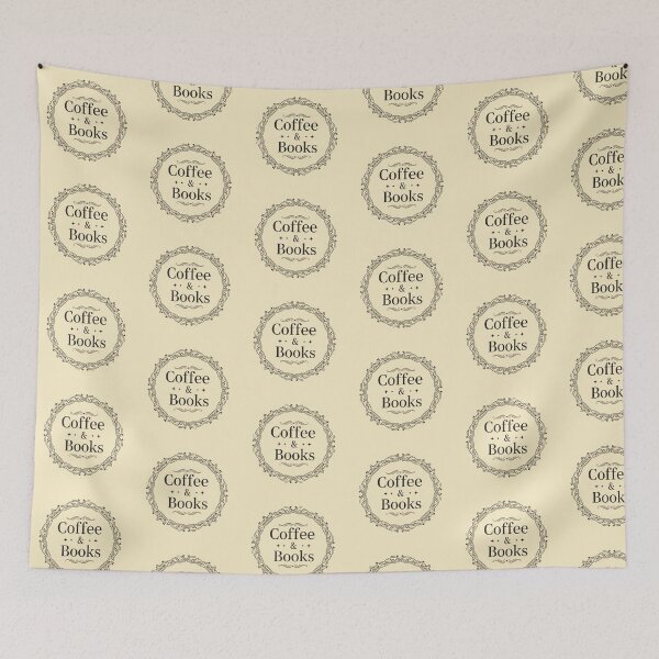 Item preview, Coffee & Books - Vintage Typography Print designed and sold by WowDezign.