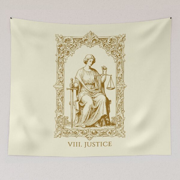 Item preview, Justice - Tarot Card designed and sold by AestheticsTime.