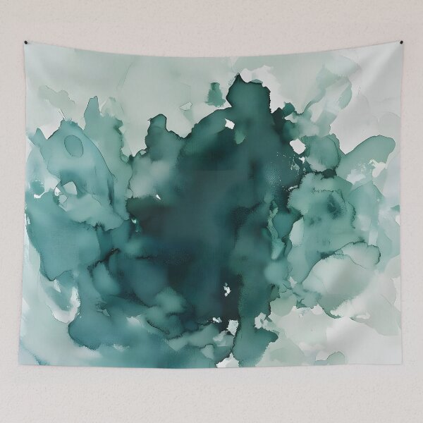 Item preview, Emerald Mist over Pale Sage designed and sold by VibeShift Studio.