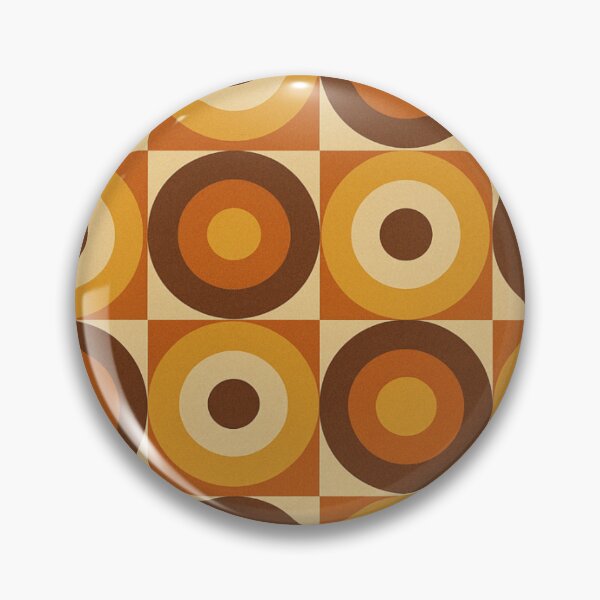 Item preview, Retro Geometric Gradient Square and Circle Pattern designed and sold by tonymagnerart.