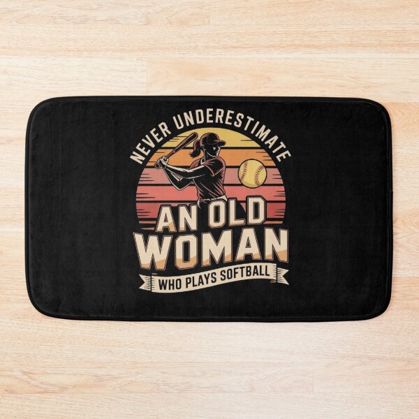 Item preview, Never Underestimate an Old Woman Who Plays Softball designed and sold by BHMARTS.