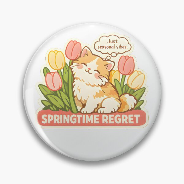 Item preview, Funny Springtime Regret – Funny Cat & Tulips Veterinary Inside Joke Design designed and sold by Bettybee00.