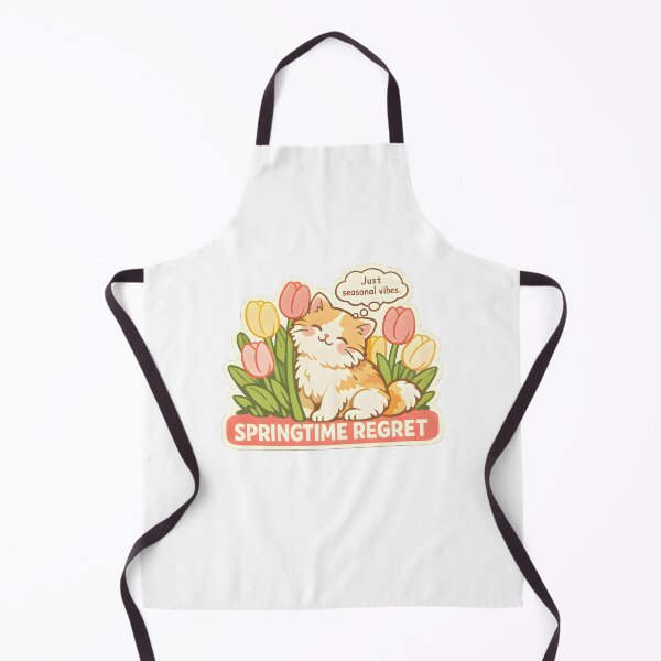 Item preview, Funny Springtime Regret – Funny Cat & Tulips Veterinary Inside Joke Design designed and sold by Bettybee00.