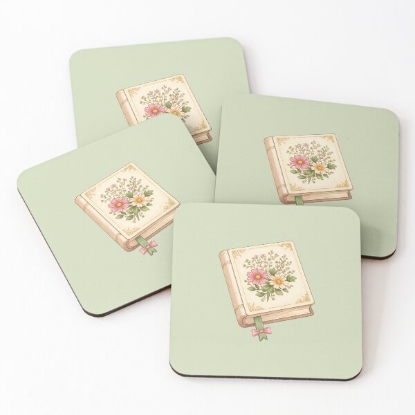 Item preview, Floral Book Sticker – Cottagecore Reading Aesthetic designed and sold by SnugbugStudios.