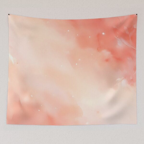 Item preview, Peach Cloud in Coral Ivory Skies designed and sold by VibeShift Studio.