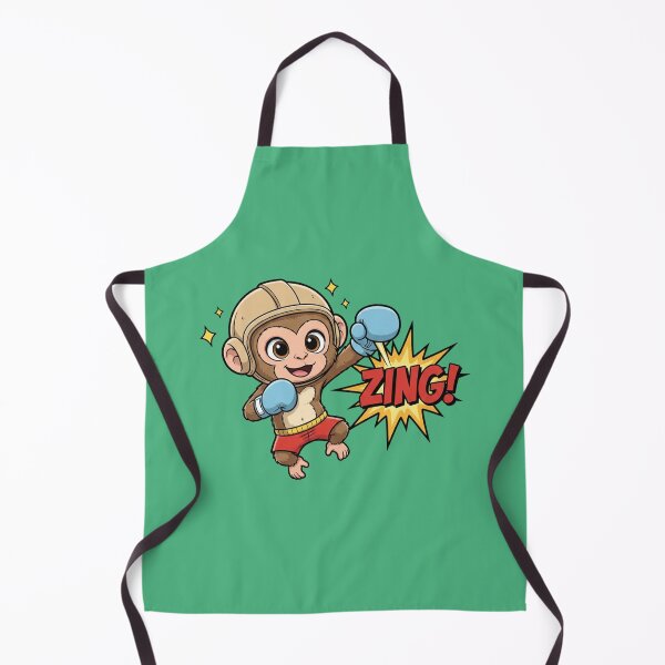 Item preview, The Punching Primate: Modern Monkey Mascot designed and sold by InkWeaveShop.