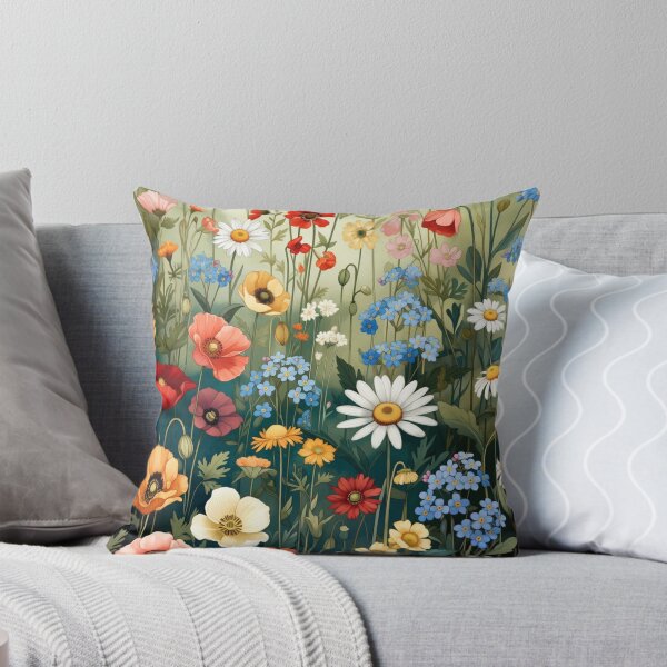 Artikelvorschau, Flower Garden | Vibrant Wildflower Field Seamless Pattern | Botanical Floral Design entworfen und verkauft von LegendChoice.