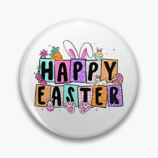 Item preview, HAPPY EASTER – Bright Patterned Letter Design designed and sold by Saxon Designs.