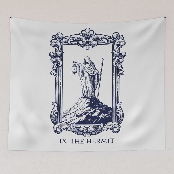 Item preview, The Hermit - Tarot Card designed and sold by AestheticsTime.