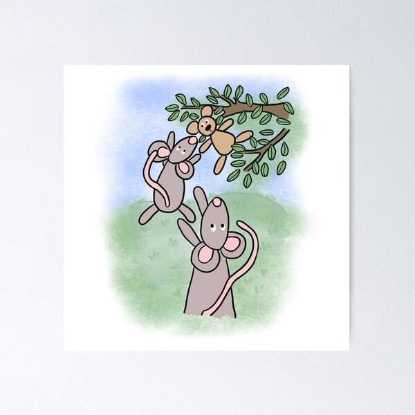 Item preview, Whimsical mouse cute art illustration, hand drawn story book aesthetic designed and sold by MondayMouse.