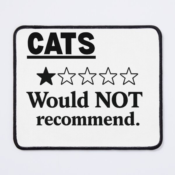Item preview, CATS. Would NOT Recommend, 1 star review designed and sold by Inappropriate Ink.