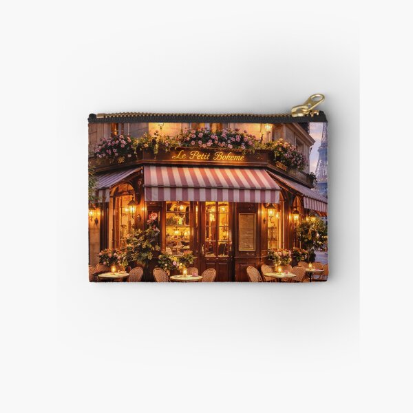 Item preview, Parisian café illuminated at sunset designed and sold by JuViRo.