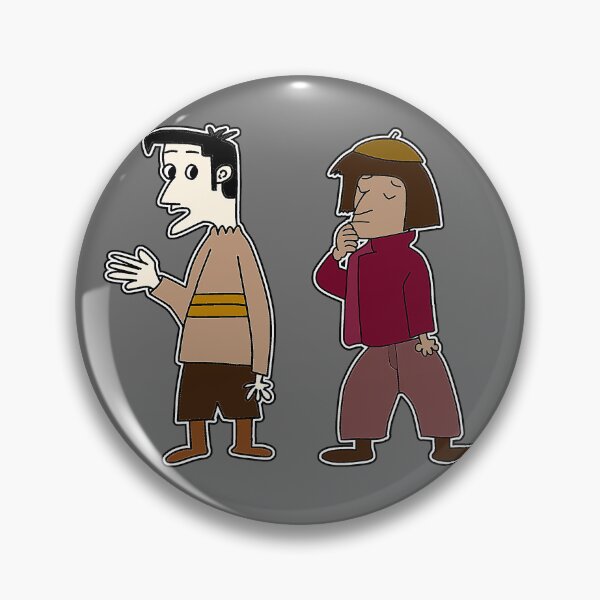 Item preview, "Cartoon Duo Back-to-Back with Contrasting Expressions" designed and sold by nighttime1990.