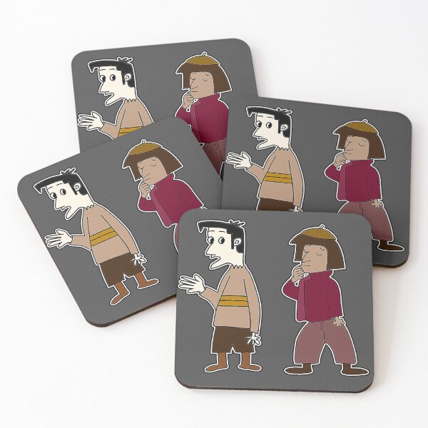Item preview, "Cartoon Duo Back-to-Back with Contrasting Expressions" designed and sold by nighttime1990.