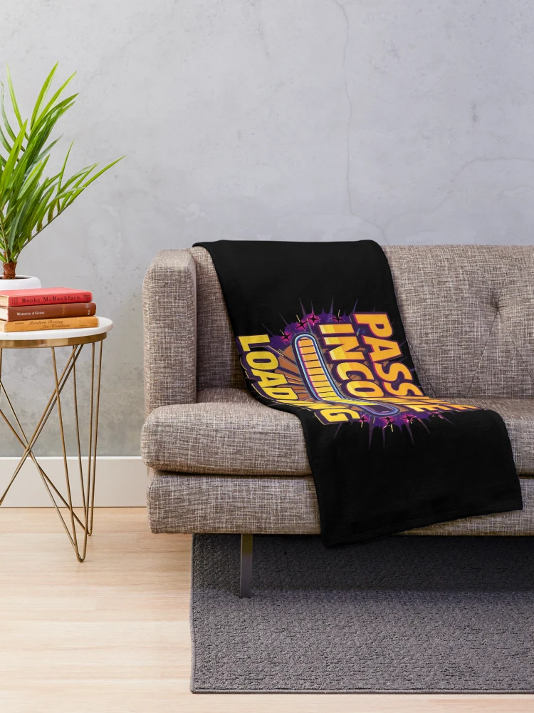 Thumbnail 2 of 6, Throw Blanket, Passive Income Loading designed and sold by KapiPrint.