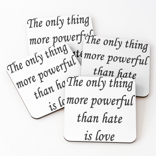 Item preview, The only thing more powerful than hate is love designed and sold by Khalid lq.