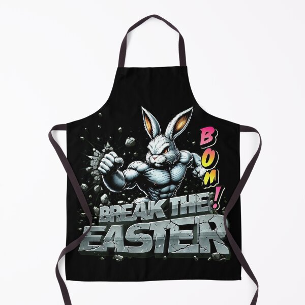 Item preview, Muscular Bodybuilder Bunny Breaking Through Stone designed and sold by newvisionart191.