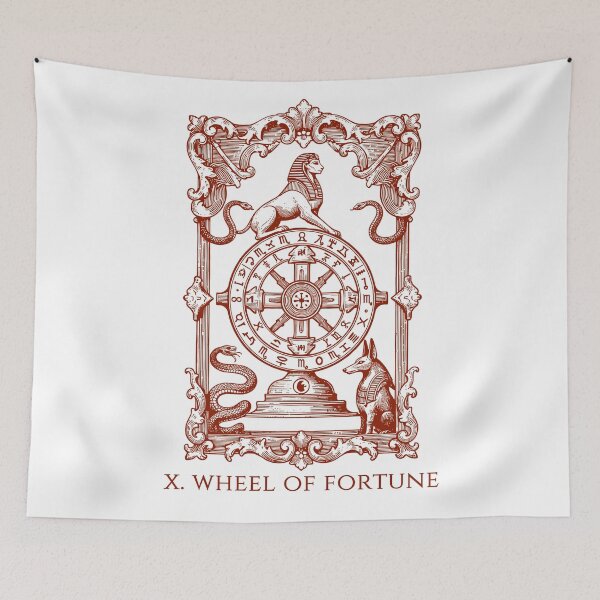 Item preview, Wheel of Fortune - Tarot Card designed and sold by AestheticsTime.